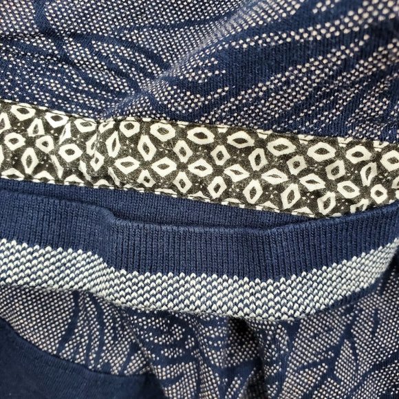 Colours By Alexander Julian 1/4 Button Polo Shirt Mens XL Blue Floral Design - Picture 7 of 7